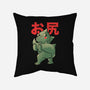 Buttzilla-none removable cover throw pillow-eduely