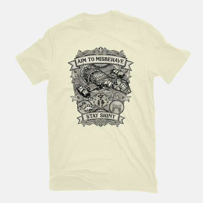 Aim to Misbehave-mens basic tee-kg07