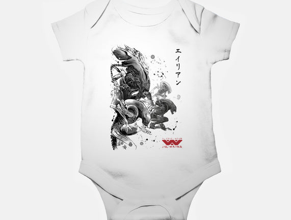 Xenomorphs Invasion Sumi-E