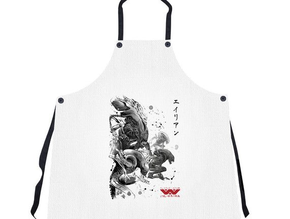 Xenomorphs Invasion Sumi-E