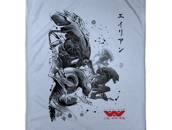 Xenomorphs Invasion Sumi-E