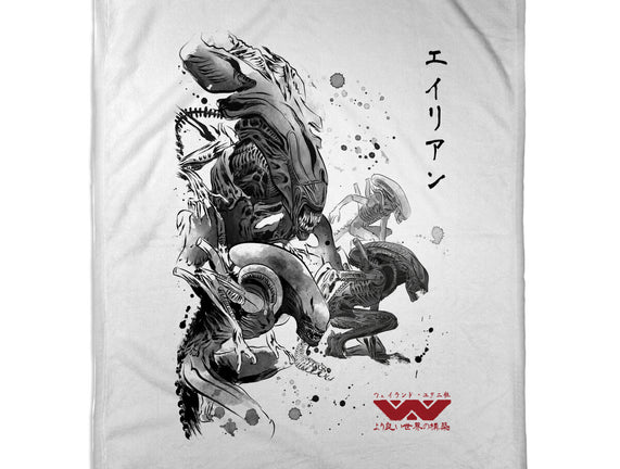 Xenomorphs Invasion Sumi-E