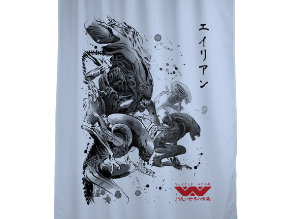 Xenomorphs Invasion Sumi-E