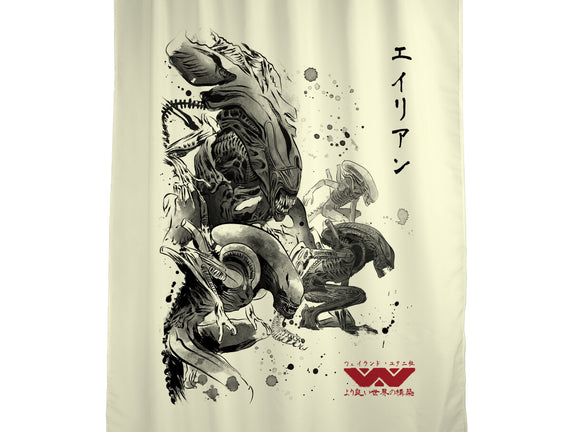 Xenomorphs Invasion Sumi-E