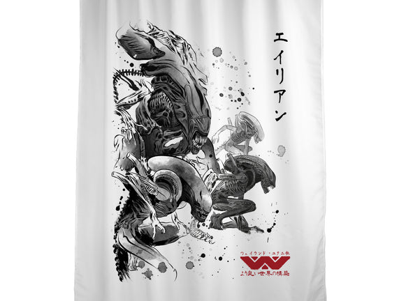 Xenomorphs Invasion Sumi-E
