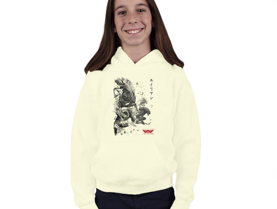 Xenomorphs Invasion Sumi-E