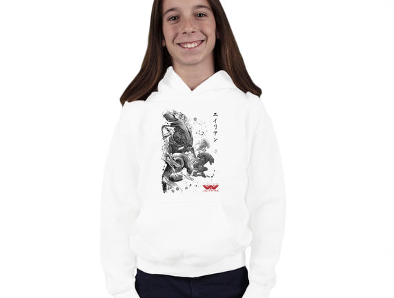 Xenomorphs Invasion Sumi-E