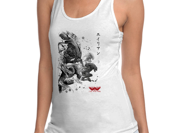 Xenomorphs Invasion Sumi-E