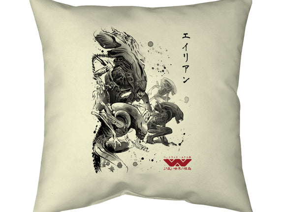 Xenomorphs Invasion Sumi-E