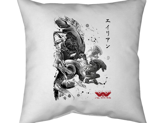 Xenomorphs Invasion Sumi-E
