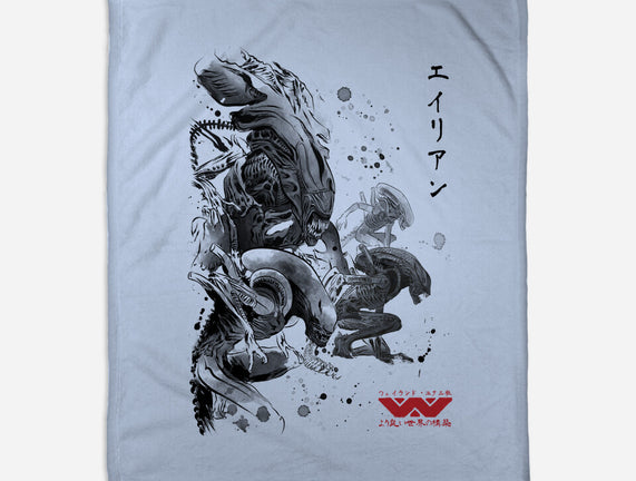 Xenomorphs Invasion Sumi-E