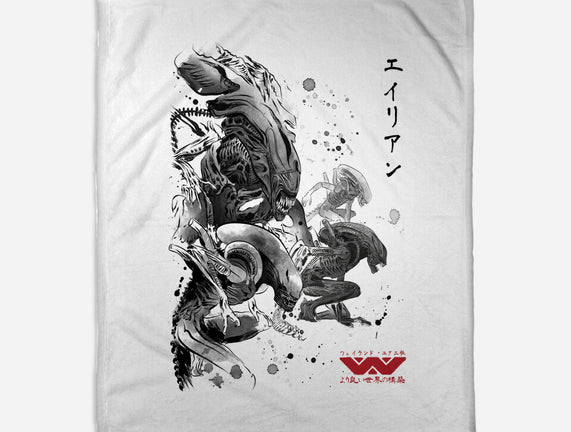 Xenomorphs Invasion Sumi-E