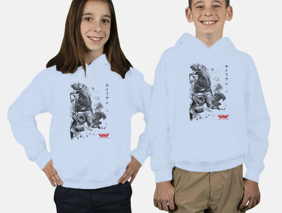 Xenomorphs Invasion Sumi-E