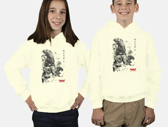 Xenomorphs Invasion Sumi-E