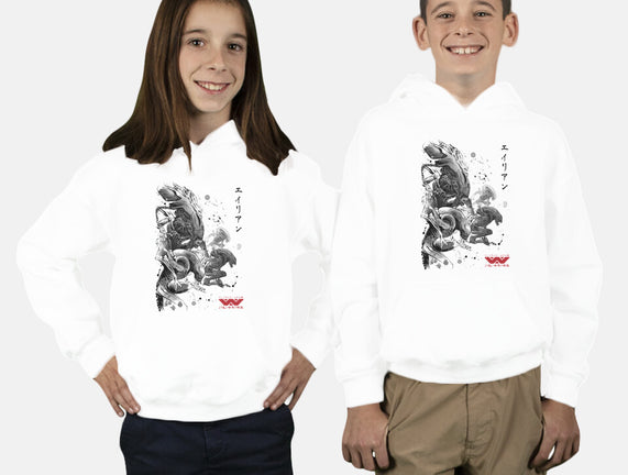 Xenomorphs Invasion Sumi-E