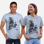 Xenomorphs Invasion Sumi-E-unisex basic tee-DrMonekers