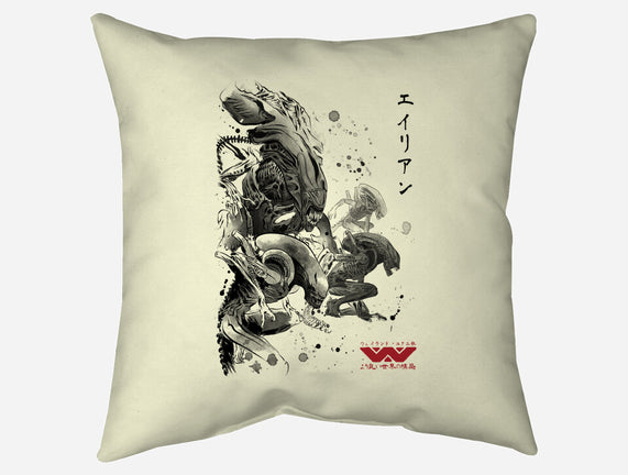 Xenomorphs Invasion Sumi-E