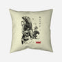 Xenomorphs Invasion Sumi-E-none removable cover w insert throw pillow-DrMonekers