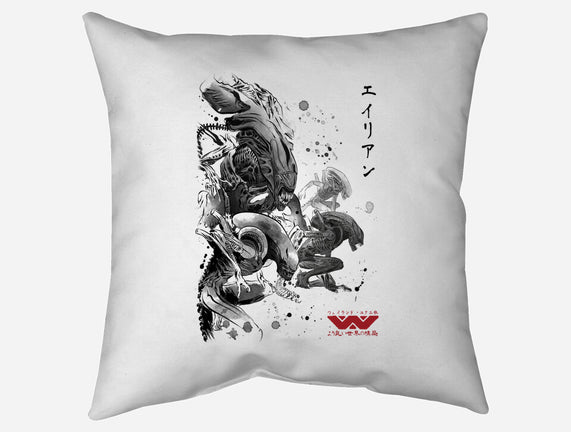Xenomorphs Invasion Sumi-E