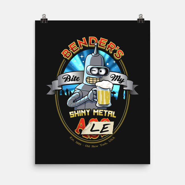 Bite My Shiny Metal Ale-none matte poster-ACraigL