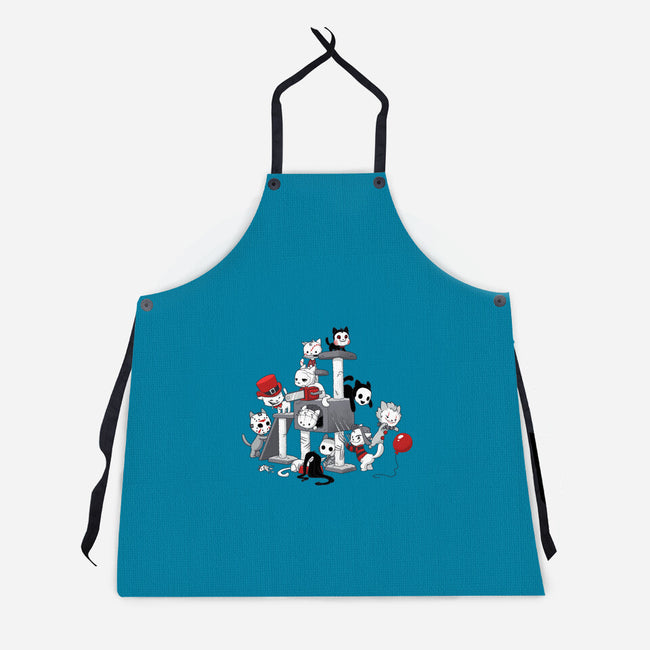 Horror Cats-unisex kitchen apron-DoOomcat