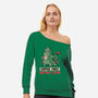 Coffee First Destroy Later-womens off shoulder sweatshirt-eduely