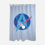Space Trek-none polyester shower curtain-xMorfina