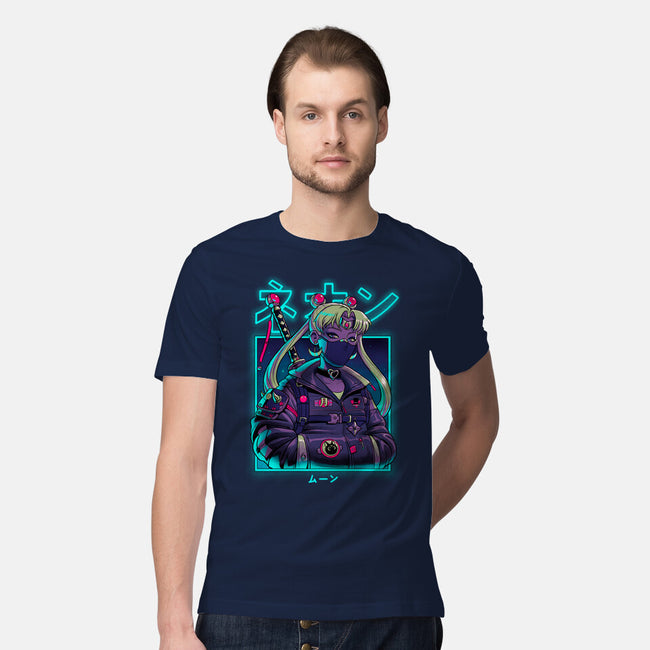 Neon Moon-mens premium tee-Bruno Mota