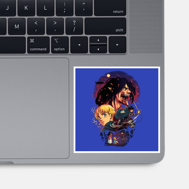 The Wings of Freedom-none glossy sticker-Corgibutt