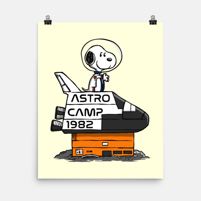 Astro Camp-none matte poster-doodletoots