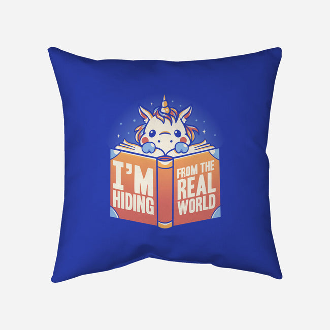Hiding From the Real World-none removable cover throw pillow-koalastudio