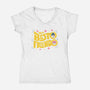 My Besto Friendo-womens v-neck tee-RegLapid