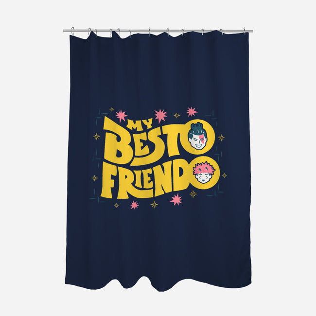 My Besto Friendo-none polyester shower curtain-RegLapid