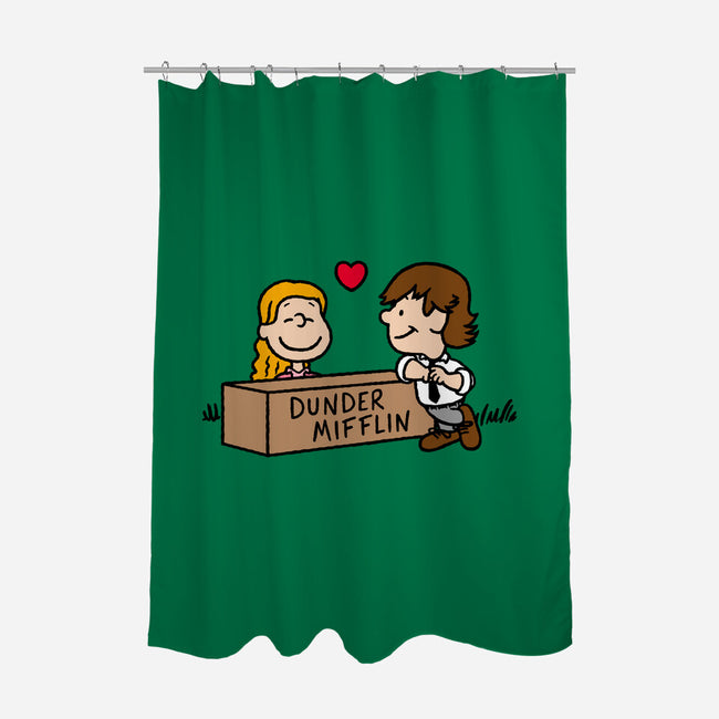 Office Love!-none polyester shower curtain-Raffiti