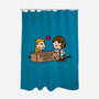 Office Love!-none polyester shower curtain-Raffiti