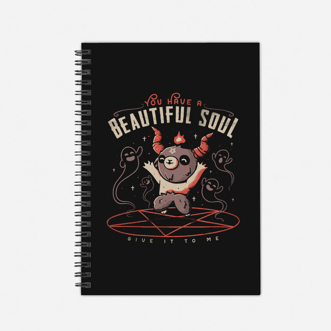 You Have a Beautiful Soul-none dot grid notebook-tobefonseca