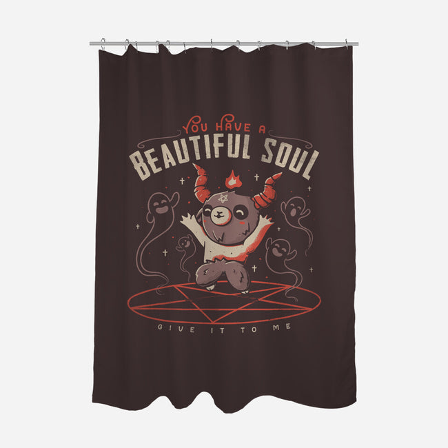 You Have a Beautiful Soul-none polyester shower curtain-tobefonseca