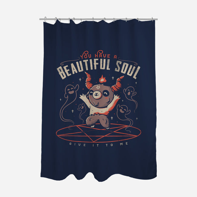 You Have a Beautiful Soul-none polyester shower curtain-tobefonseca