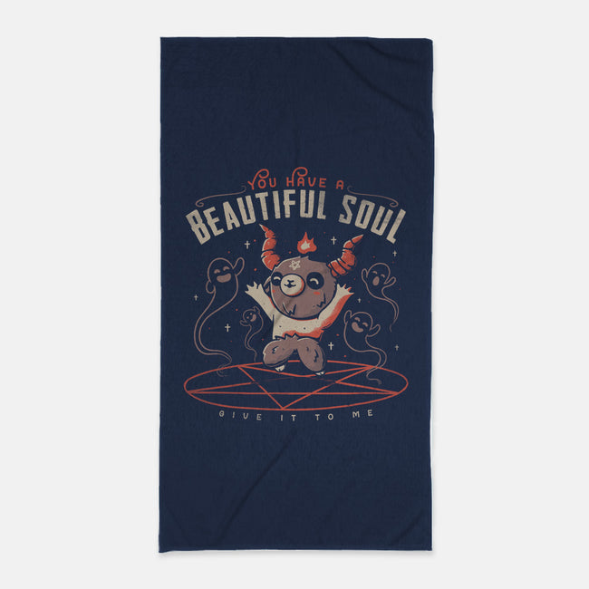 You Have a Beautiful Soul-none beach towel-tobefonseca