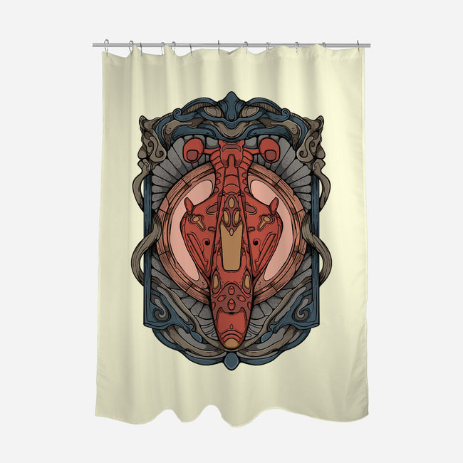 Outlaw Star-none polyester shower curtain-hirolabs