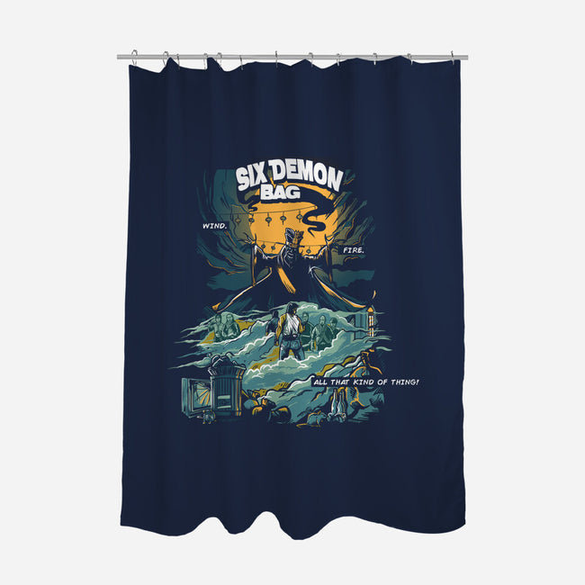 6 Demon-none polyester shower curtain-AndreusD