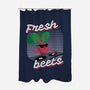 Fresh Beets-none polyester shower curtain-RoboMega
