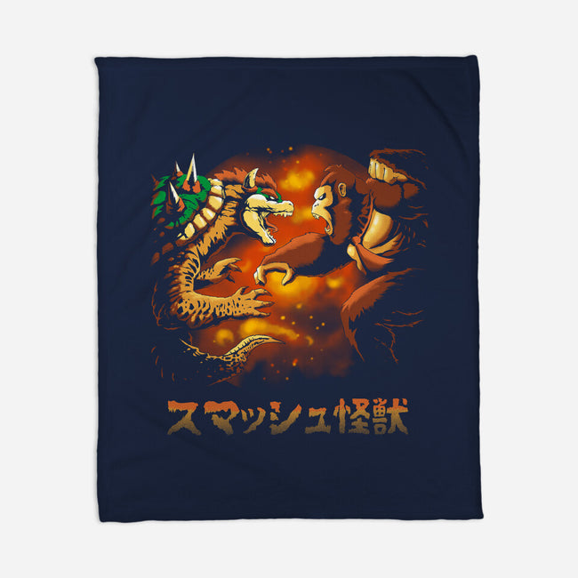 Smash Kaiju-none fleece blanket-Andriu