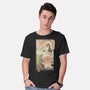 Kaiju Fight In Edo-mens basic tee-vp021