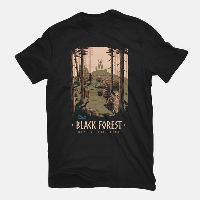 Black Forest-womens fitted tee-Azafran