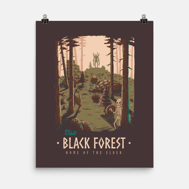 Black Forest-none matte poster-Azafran