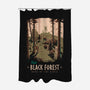 Black Forest-none polyester shower curtain-Azafran