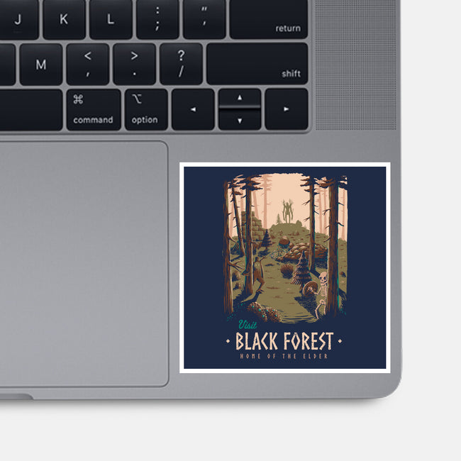 Black Forest-none glossy sticker-Azafran