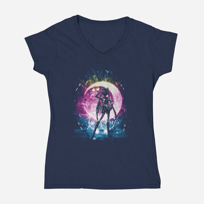 Sailor Storm-womens v-neck tee-kharmazero