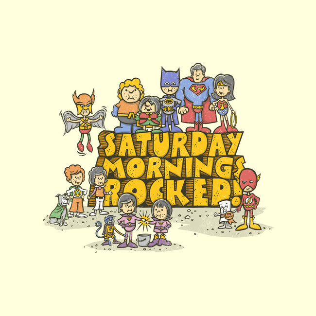 Saturday Mornings Rocked!-mens basic tee-kg07